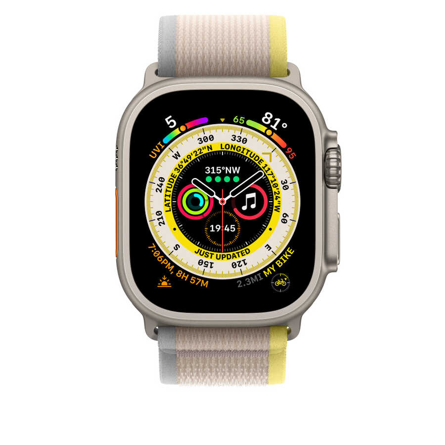 Apple Watch 7 45mm Uyumlu Wiwu Trail Loop Naylon Örgü İşlemeli Hasır Kordon Strap Kayış - 6