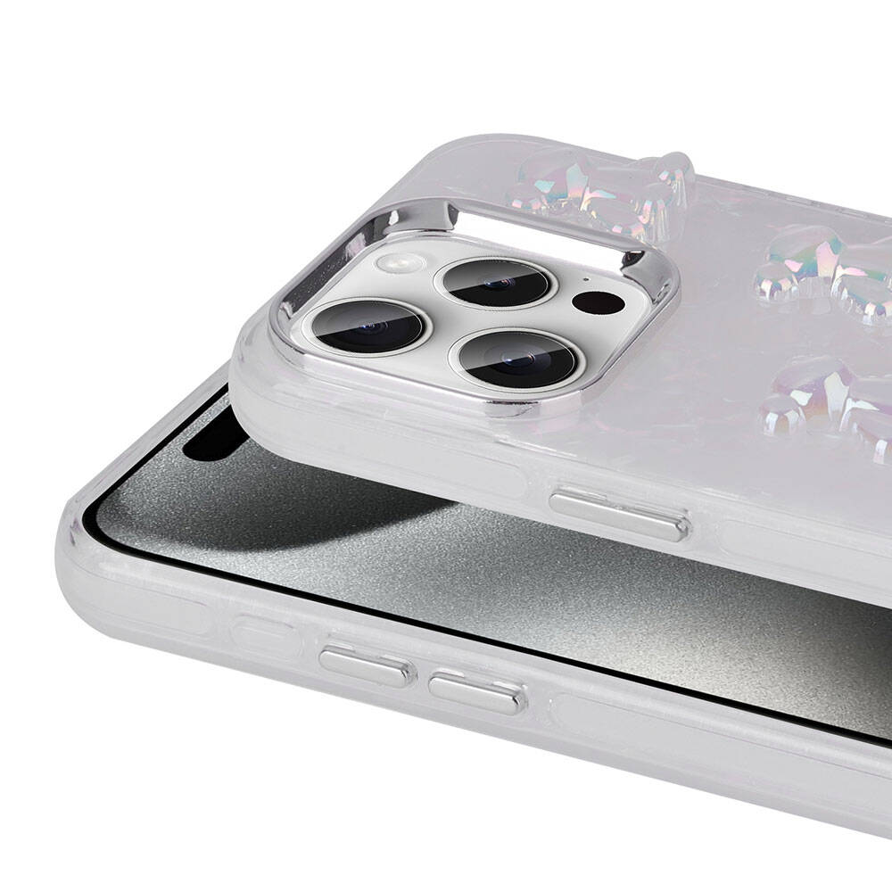 Apple iPhone 15 Pro Max Uyumlu Kılıf Kabartma Figürlü Parlak Zore Eralli Silikon Kapak - 3