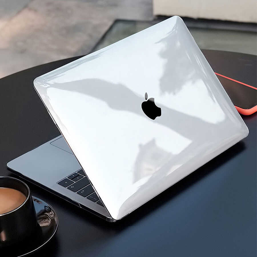 Apple Macbook 13.3' Pro 2022 M2 Uyumlu Wiwu Ultra İnce Sararmayan Şeffaf MacBook Crystal iShield Kapak - 6