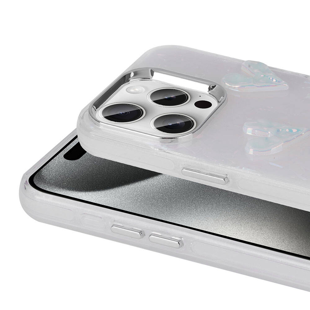 Apple iPhone 15 Pro Uyumlu Kılıf Kabartma Figürlü Parlak Zore Eralli Silikon Kapak - 5