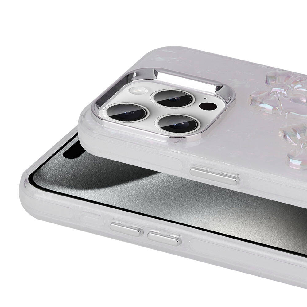 Apple iPhone 15 Pro Uyumlu Kılıf Kabartma Figürlü Parlak Zore Eralli Silikon Kapak - 7