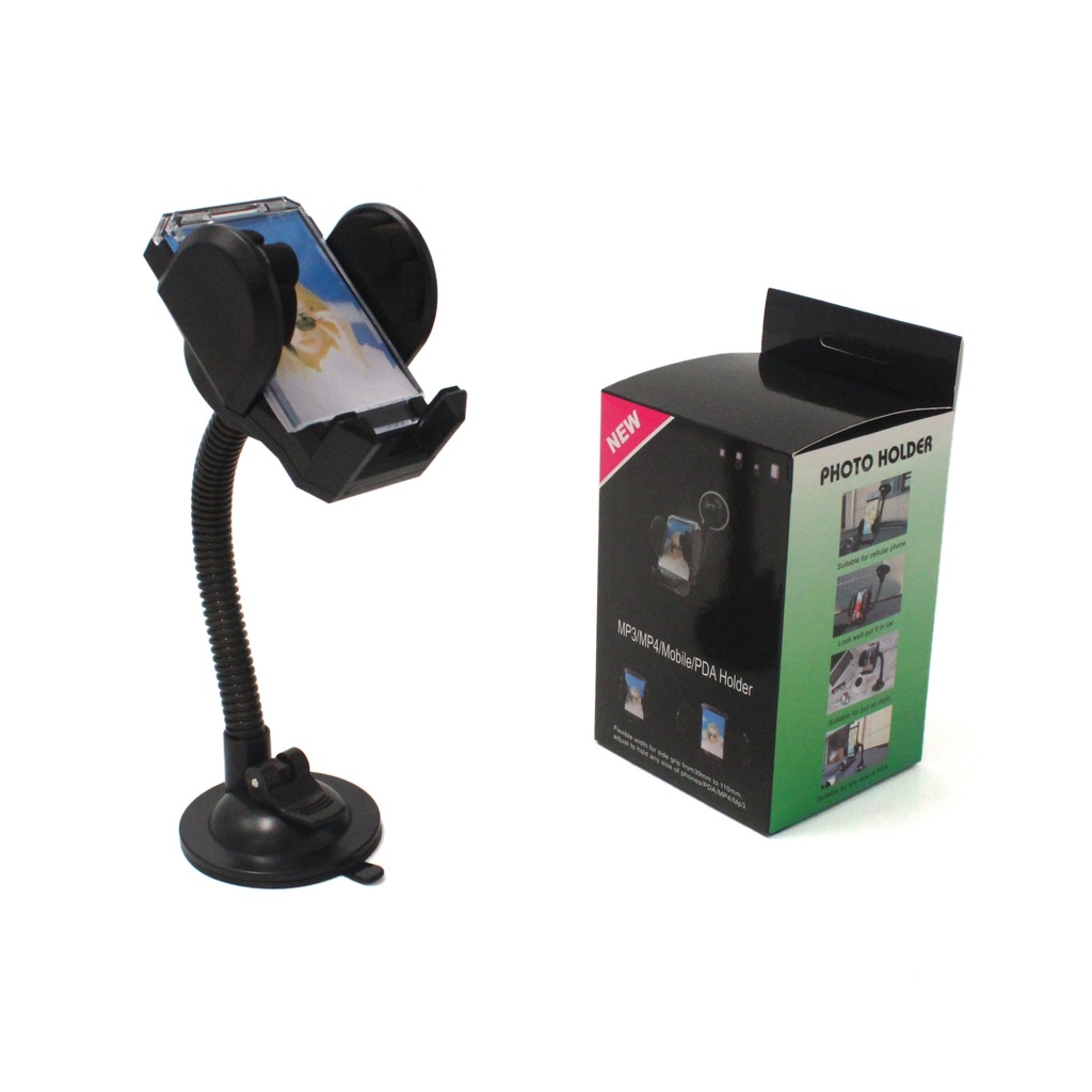 Zore RG-01 Araç İçi Telefon Tutucu 360 Derece Oynar Başlıklı Vantuzlu Tasarım - 1