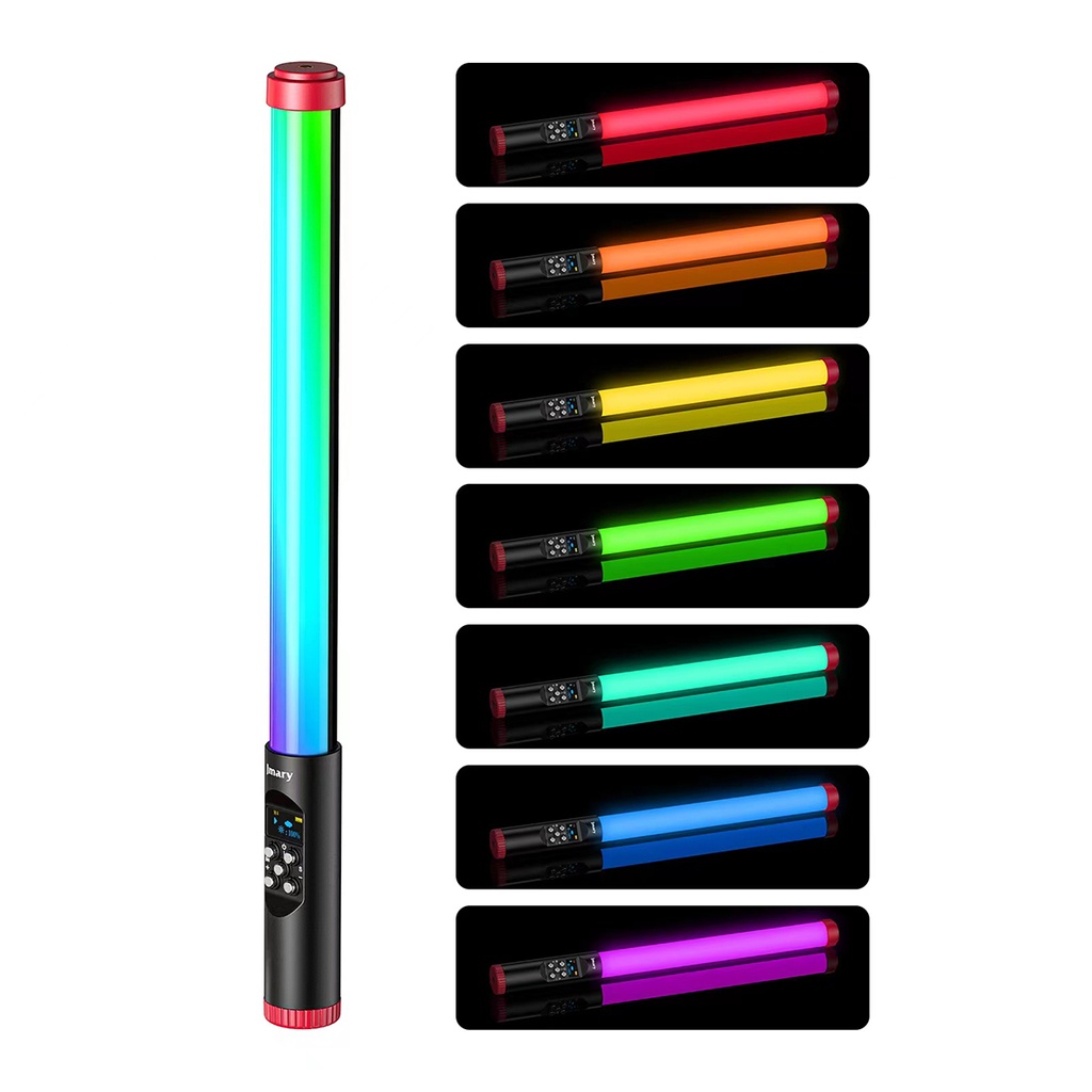 Jmary FM-128RGB OLED Ekran Göstergeli RGB Led Işıklı Su Geçirmez Aydınlatma Çubuğu - 9