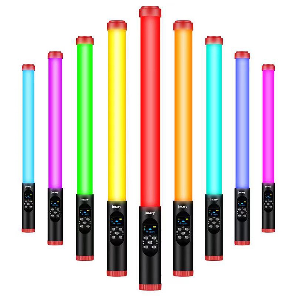 Jmary FM-128RGB OLED Ekran Göstergeli RGB Led Işıklı Su Geçirmez Aydınlatma Çubuğu - 10