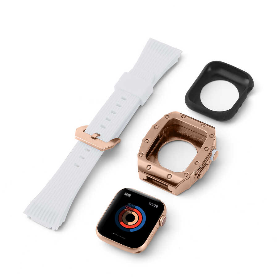 ​​​Apple Watch 7 45mm Uyumlu KRD-65 Kordon - 8