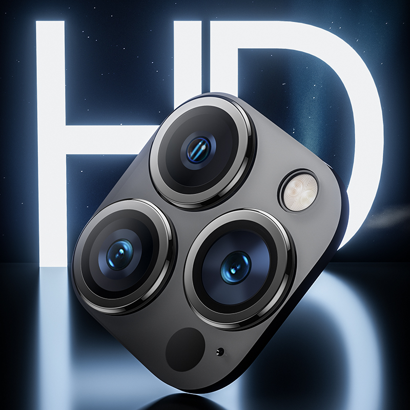 Apple iPhone 14 Pro Max Uyumlu Benks DR Sapphire Kamera Lens Koruyucu - 6