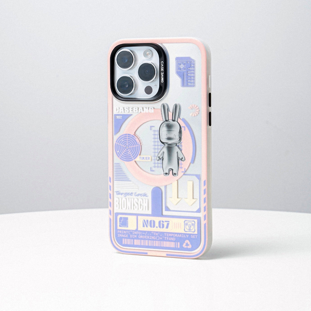 Apple iPhone 14 Pro Uyumlu Kılıf Magsafe Şarj Özellikli Benks Casebang Rabbit Kapak - 10