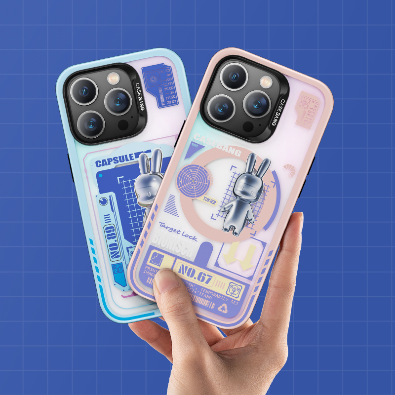 Apple iPhone 14 Pro Max Uyumlu Kılıf Magsafe Şarj Özellikli Benks Casebang Rabbit Kapak - 1