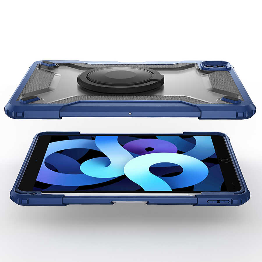 Apple iPad 10.2 Uyumlu (8.Nesil) Wiwu Mecha Dönebilen Standlı Tablet Kılıfı - 4