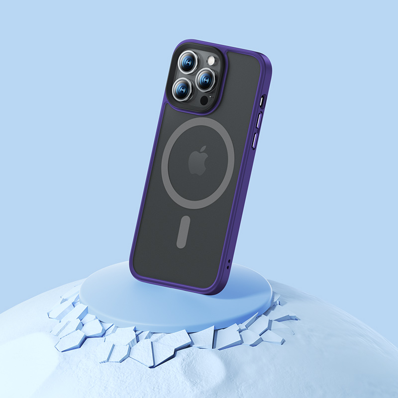 Apple iPhone 14 Pro Uyumlu Kılıf Magsafe Şarj Özellikli Benks Mist Hybrid Kapak - 3