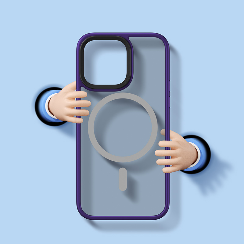 Apple iPhone 14 Pro Uyumlu Kılıf Magsafe Şarj Özellikli Benks Mist Hybrid Kapak - 5