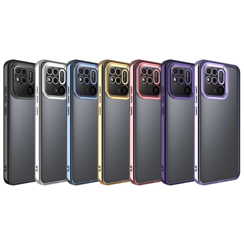 Xiaomi Redmi 10C Uyumlu Kılıf Kamera Korumalı Logo Gösteren Zore Omega Kapak - 1