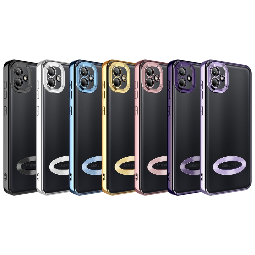 Samsung Galaxy A04 Uyumlu Kılıf Kamera Korumalı Logo Gösteren Zore Omega Kapak - 1