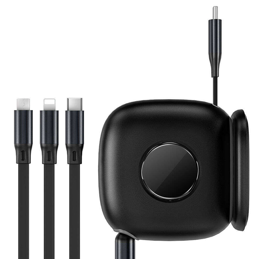 Wiwu Wi-C012 Masaüstü Düzenleyicili Type-C to C+L+M Hızlı Şarj Kablosu 1.2m - 4