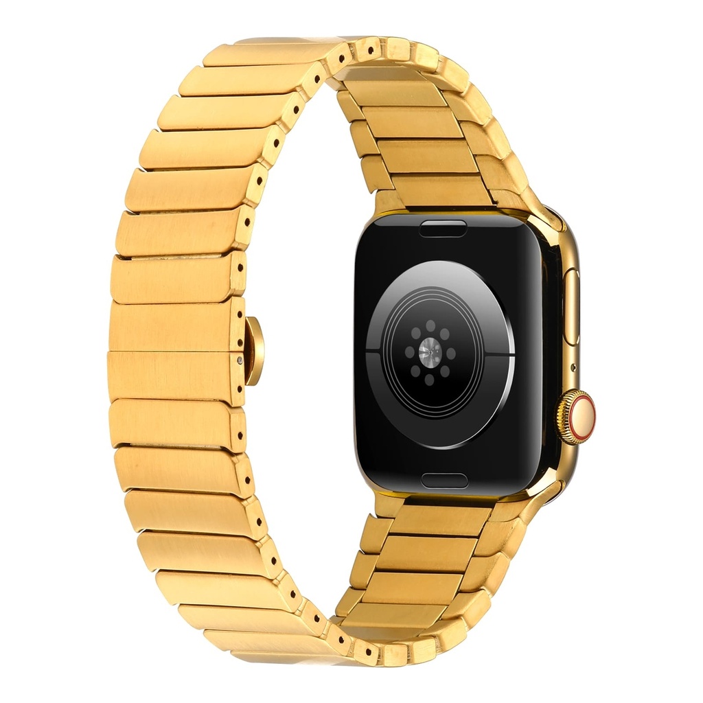 ​​​Apple Watch 42mm Uyumlu Kordon KRD-79 Metal Strap Kayış - 10