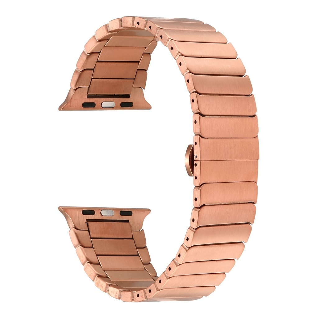 ​​​Apple Watch 44mm Uyumlu Kordon KRD-79 Metal Strap Kayış - 1