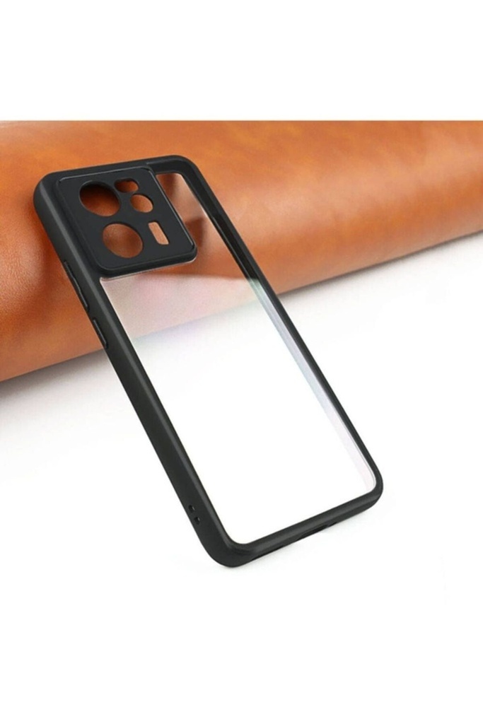 Xiaomi Mi 13T Pro Uyumlu Kılıf Kamera Korumalı Şeffaf Arka Yüzey Zore New Roll Kapak
