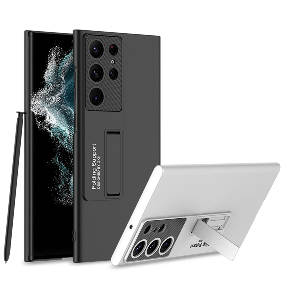 Samsung Galaxy S23 Ultra Uyumlu Kılıf Zore Standlı Ays Kapak - 3