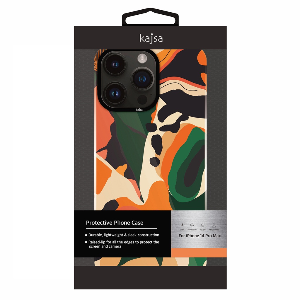 Apple iPhone 14 Pro Uyumlu Kılıf HD Desenli Kajsa Shield Plus Flower Graphic Serisi Kapak - 2