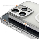 Apple iPhone 13 Pro Uyumlu Kılıf Magsafe Şarj Özellikli Youngkit Coloured Glaze Serisi Kapak - 2