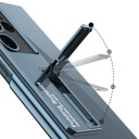 Samsung Galaxy S23 Ultra Uyumlu Kılıf Kamera Korumalı Şeffaf Tasarımlı Zore Lego Standlı Kapak - 4