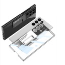 Samsung Galaxy S23 Ultra Uyumlu Kılıf Kamera Korumalı Şeffaf Tasarımlı Zore Lego Standlı Kapak - 7