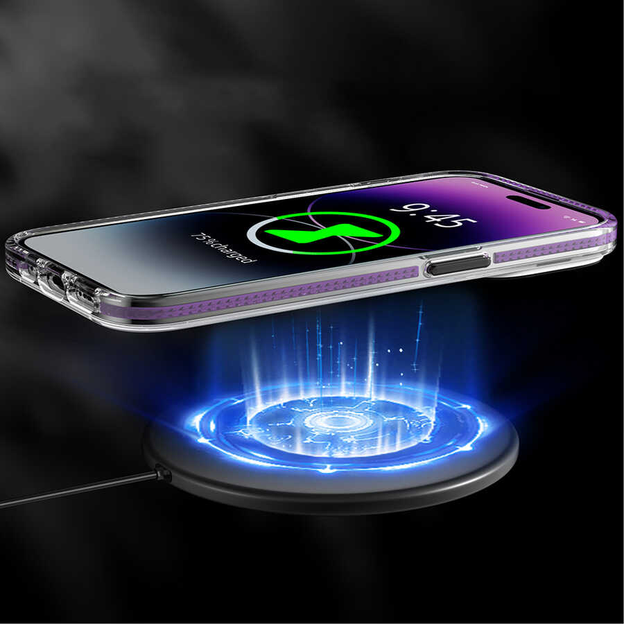 Apple iPhone 13 Pro Uyumlu Kılıf Magsafe Şarj Özellikli Youngkit Jane Sand Serisi Kapak - 6