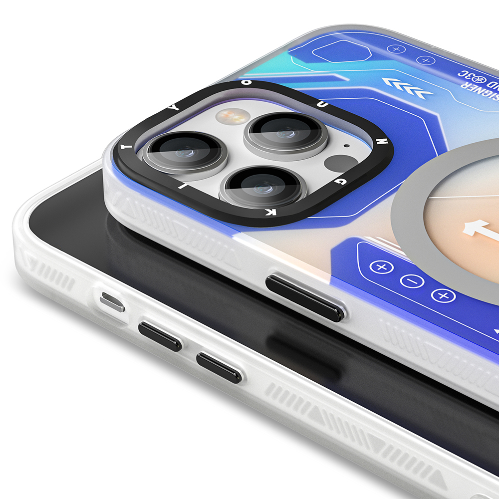 Apple iPhone 13 Pro Max Uyumlu Kılıf Magsafe Şarj Özellikli YoungKit Metaverse Serisi Kapak - 1