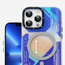 Apple iPhone 13 Pro Max Uyumlu Kılıf Magsafe Şarj Özellikli YoungKit Metaverse Serisi Kapak - 3