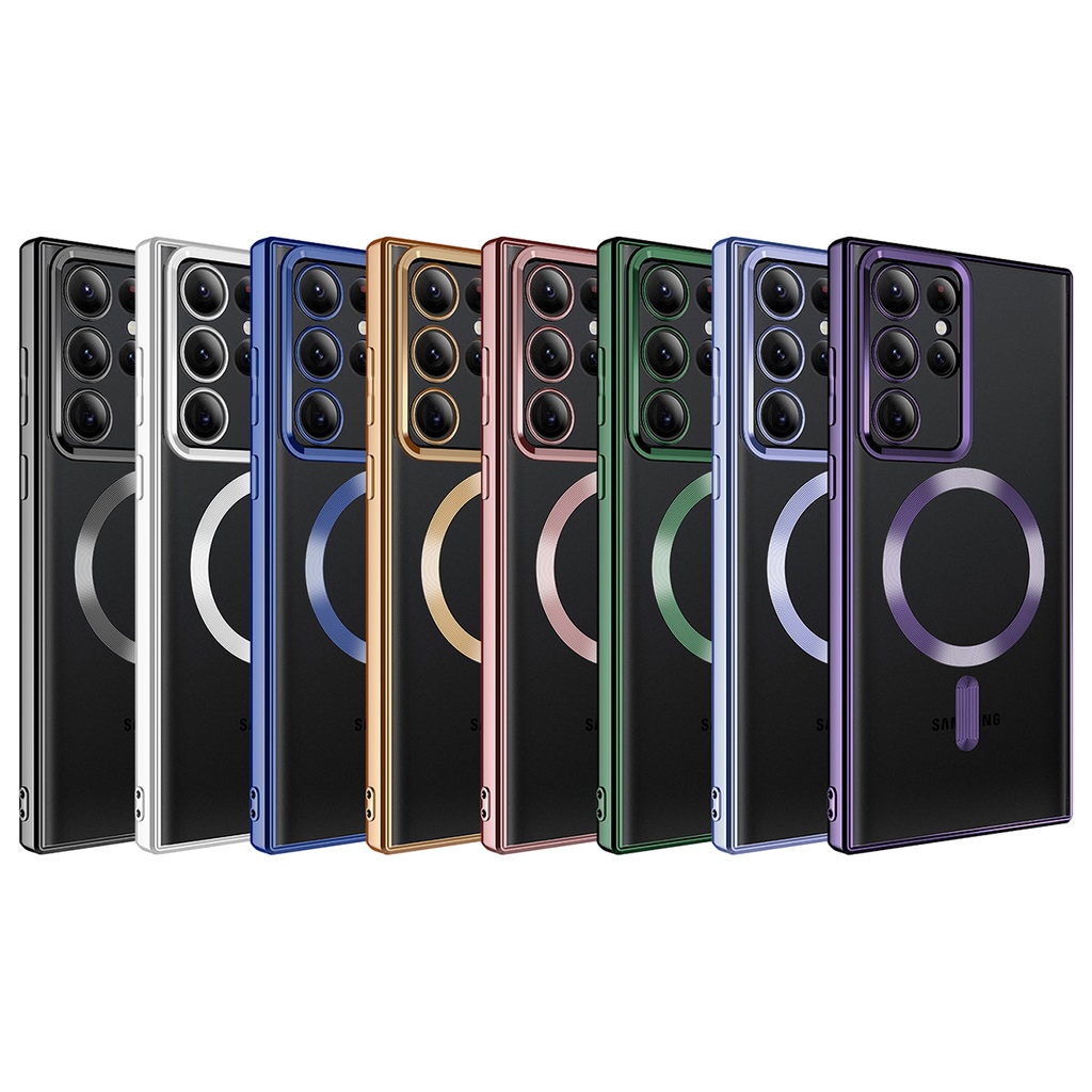 Samsung Galaxy S22 Ultra Uyumlu Kılıf Magsafe Wireless Şarj Özellikli Zore Setro Silikon - 1