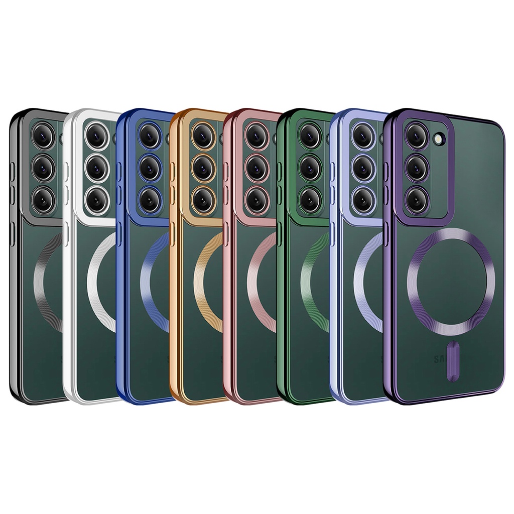 Samsung Galaxy S23 Uyumlu Kılıf Magsafe Wireless Şarj Özellikli Zore Setro Silikon - 1