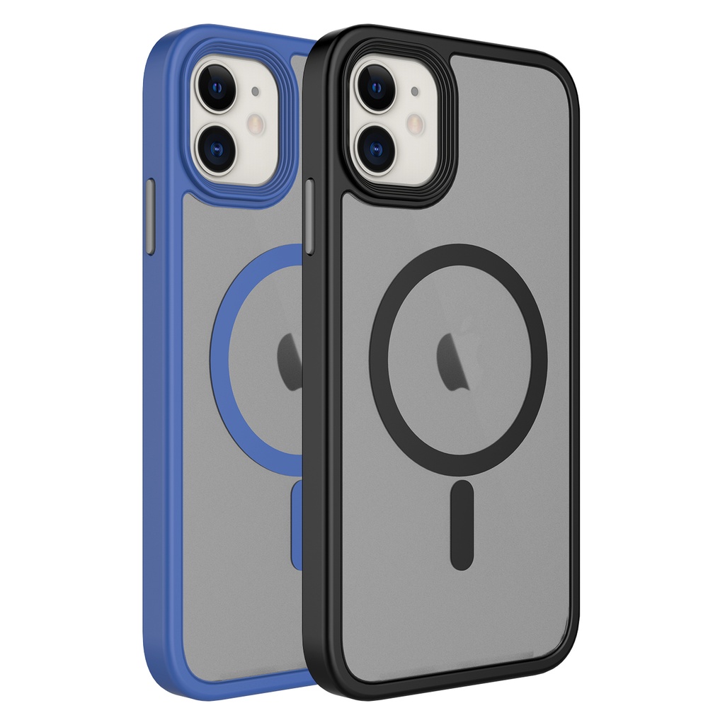 Apple iPhone 11 Uyumlu Kılıf Mat Arka Yüzey Wireless Şarj Özellikli Zore Flet Magsafe Kapak - 1