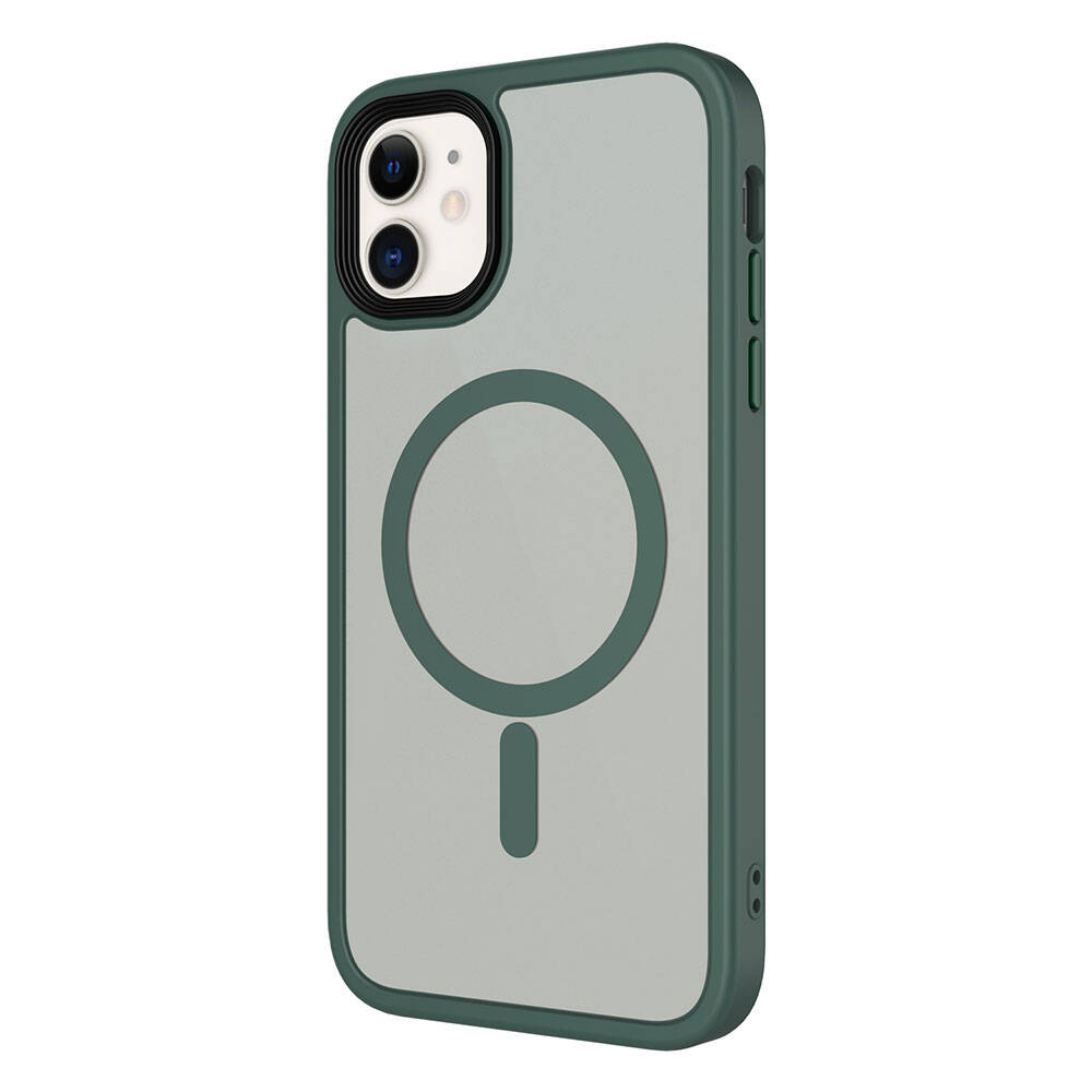 Apple iPhone 11 Uyumlu Kılıf Mat Arka Yüzey Wireless Şarj Özellikli Zore Flet Magsafe Kapak - 3