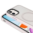 Apple iPhone 11 Uyumlu Kılıf Mat Arka Yüzey Wireless Şarj Özellikli Zore Flet Magsafe Kapak - 6