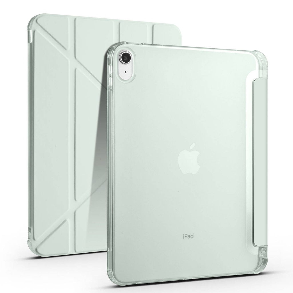 Megafox Teknoloji Apple iPad 10.9 2022(10.Nesil) Uyumlu Tablet Kılıf Tri Folding Kalem Bölmeli Kılıf - 3