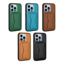 Apple iPhone 13 Pro Max Uyumlu Kılıf Kartlıklı Standlı ​Pu Deri Zore Memo Kapak - 1