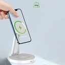 Wiwu M13 2 in 1 Standlı Kablosuz Şarj İstasyonu - 4