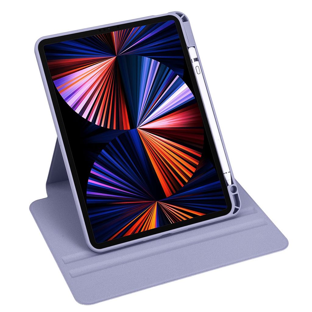 Apple iPad Pro 11 2021 Uyumlu (3.Nesil) Kılıf Zore Termik Kalem Bölmeli Dönebilen Standlı Kılıf - 3