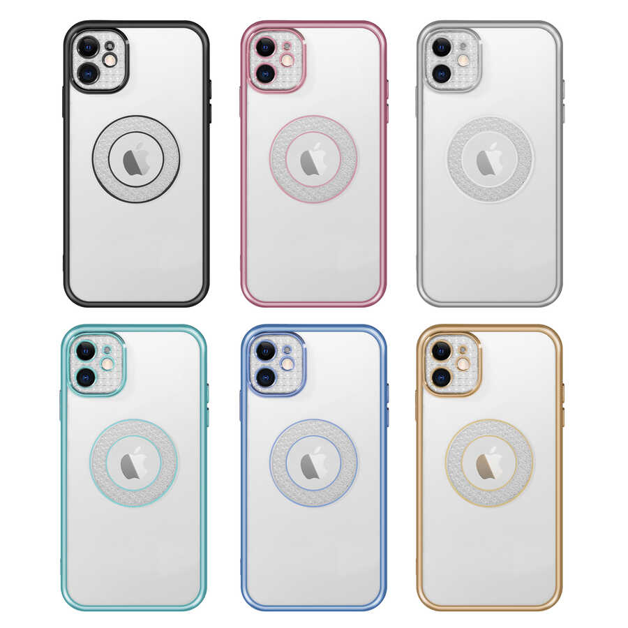 Apple iPhone 12 Uyumlu Kılıf Kamera Korumalı Logo Gösteren Zore Esta Kapak - 1