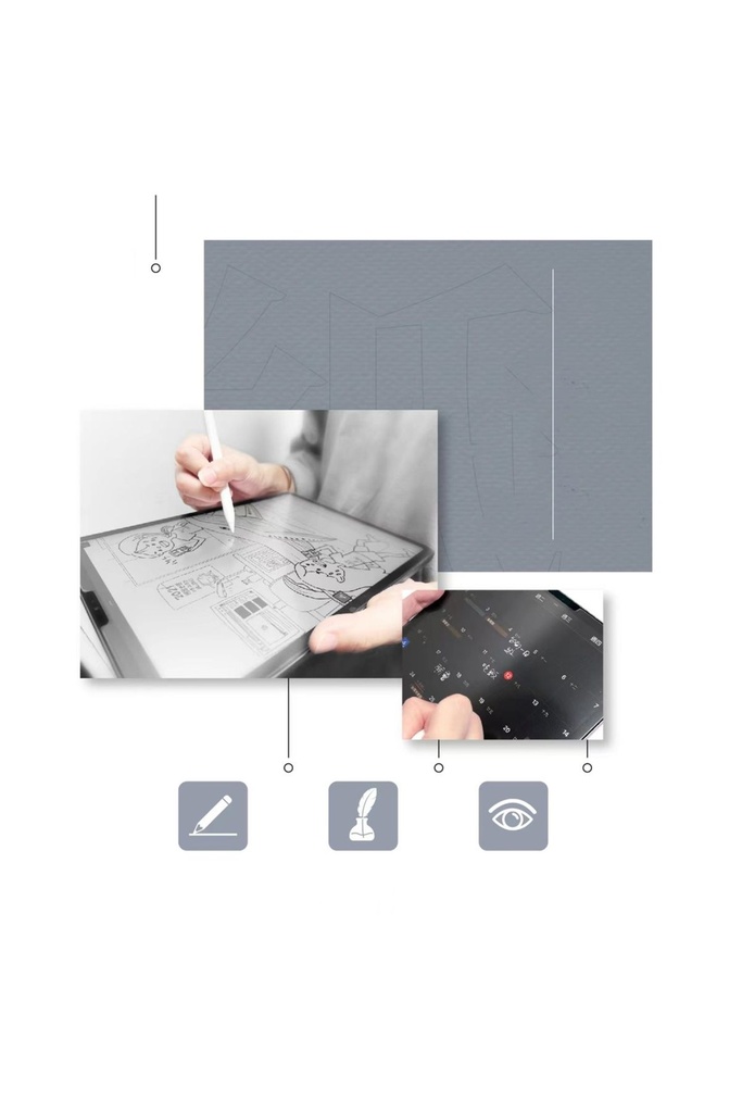 Samsung Galaxy Tab S7 Plus T970 Uyumlu Kağıt Hisli Mat Davin Paper Like Tablet Ekran Koruyucu