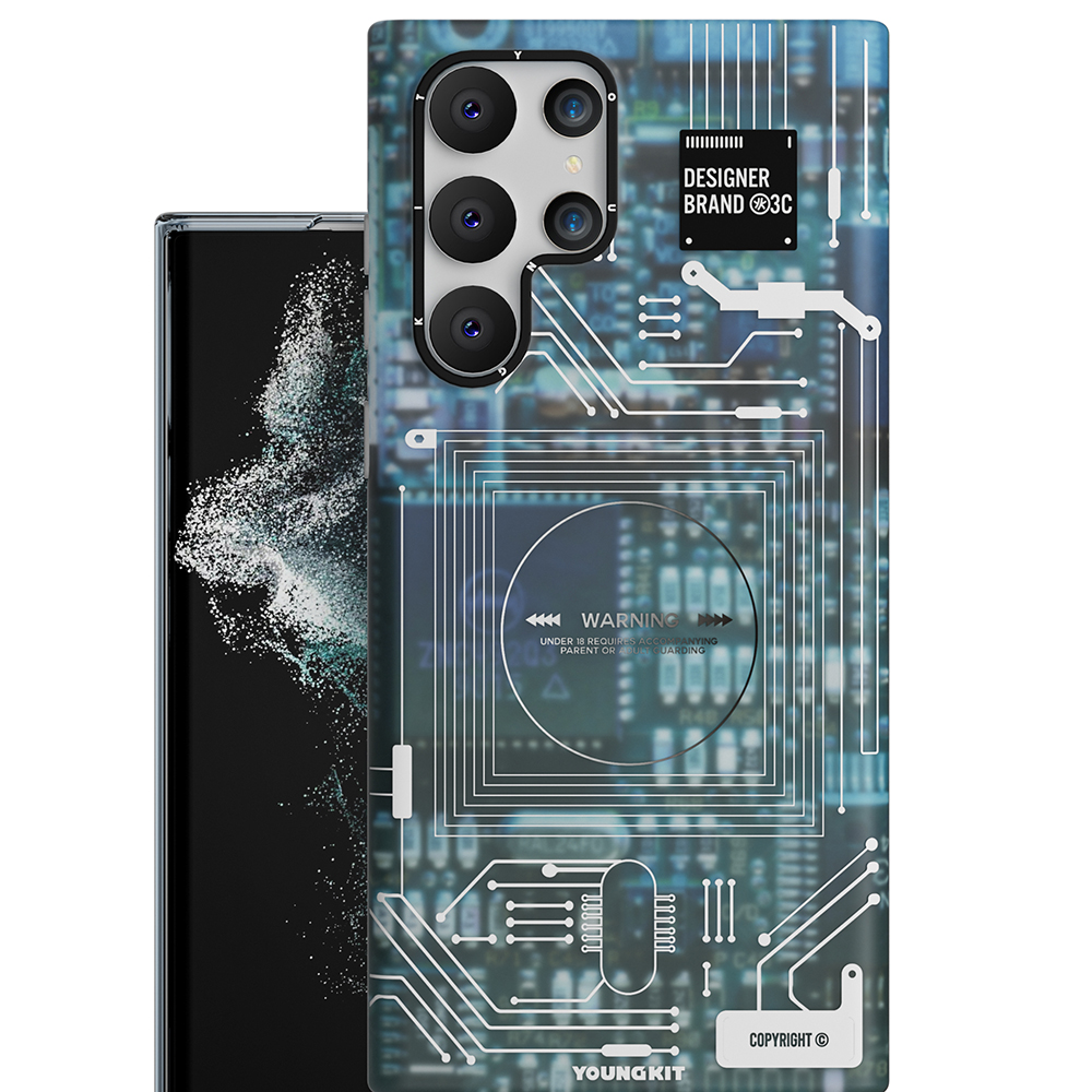 Samsung Galaxy S22 Ultra Uyumlu Kılıf YoungKit Technology Serisi Kapak - 2