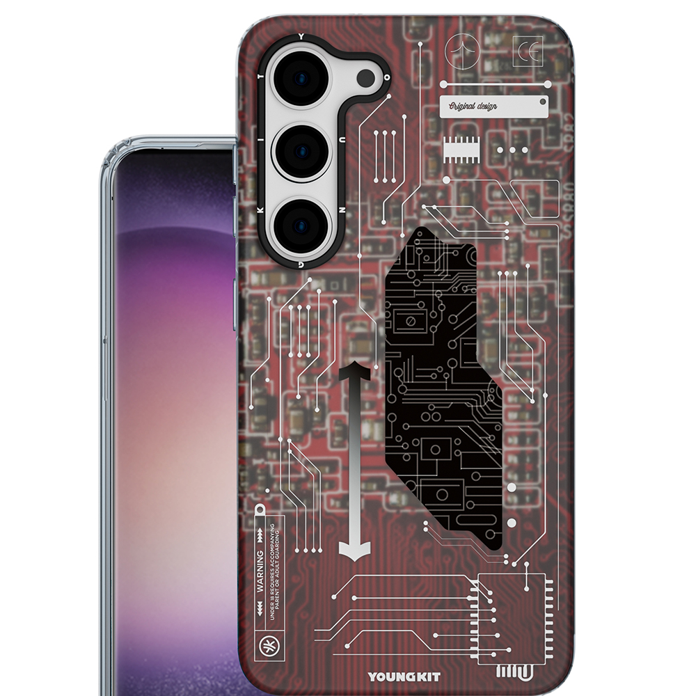 Samsung Galaxy S23 Uyumlu Kılıf YoungKit Technology Serisi Kapak - 2