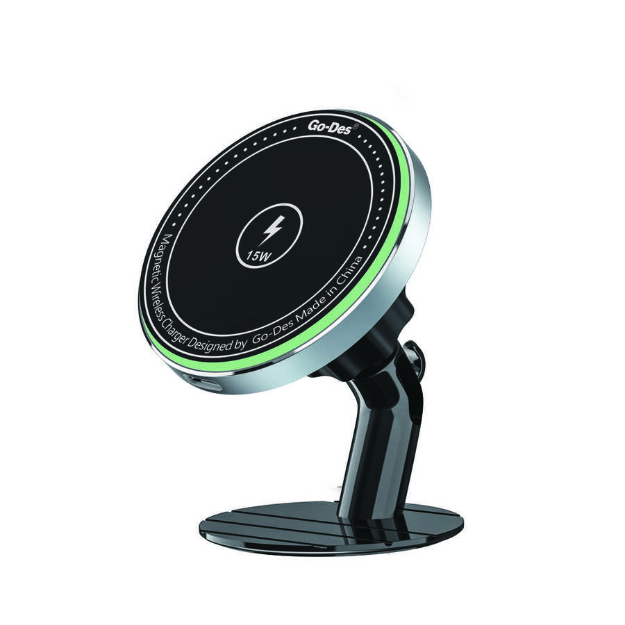 Go Des GD-WL289 Magnetik Wireless Kablosuz Şarjlı 2 in 1 Araç İçi Telefon Tutucu - 2