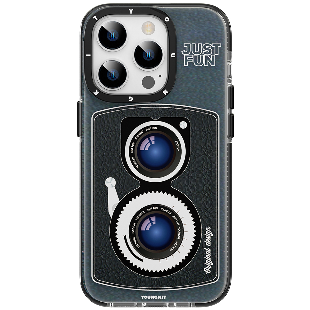 Apple iPhone 14 Pro Uyumlu Kılıf Magsafe Şarj Özellikli Lens Figürlü YoungKit Art Film Serisi Kapak - 2