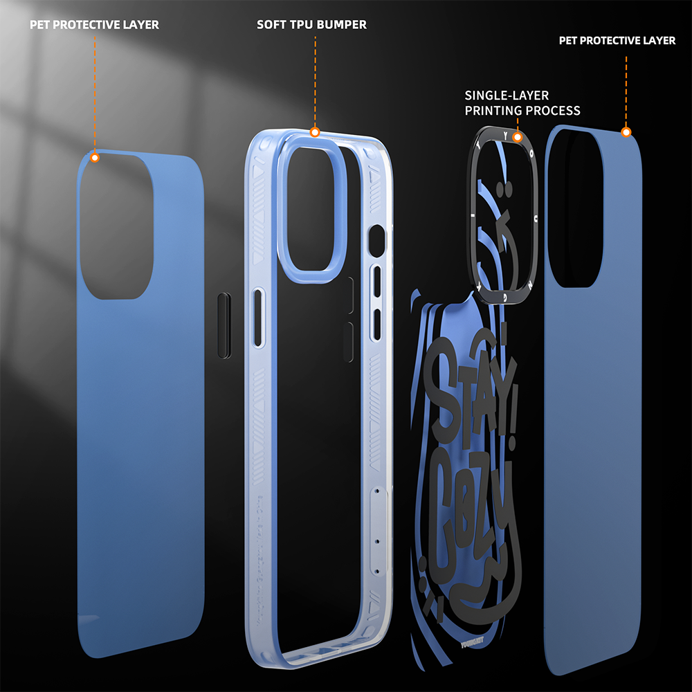 Apple iPhone 14 Pro Uyumlu Kılıf Mutlu Mod Figürlü YoungKit Happy Mood Serisi Kapak - 5