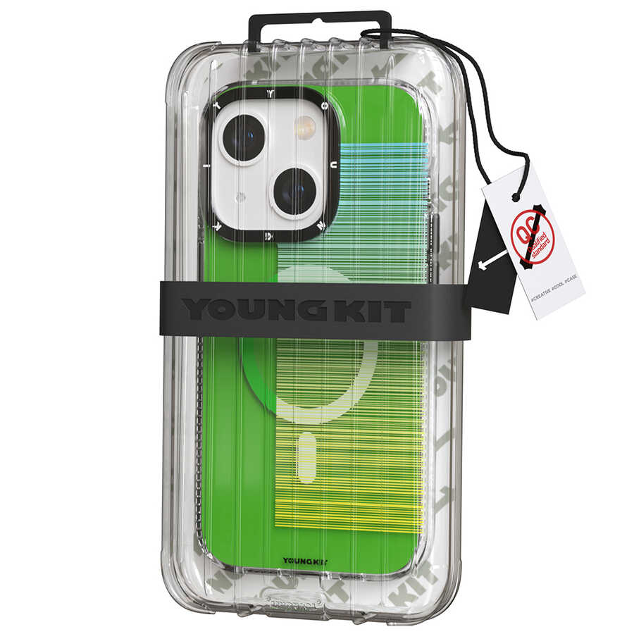 Apple iPhone 13 Uyumlu Kılıf Magsafe Şarj Özellikli Youngkit Pure Serisi Kapak - 4