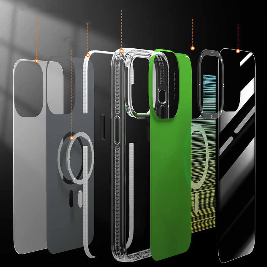 Apple iPhone 13 Uyumlu Kılıf Magsafe Şarj Özellikli Youngkit Pure Serisi Kapak - 5