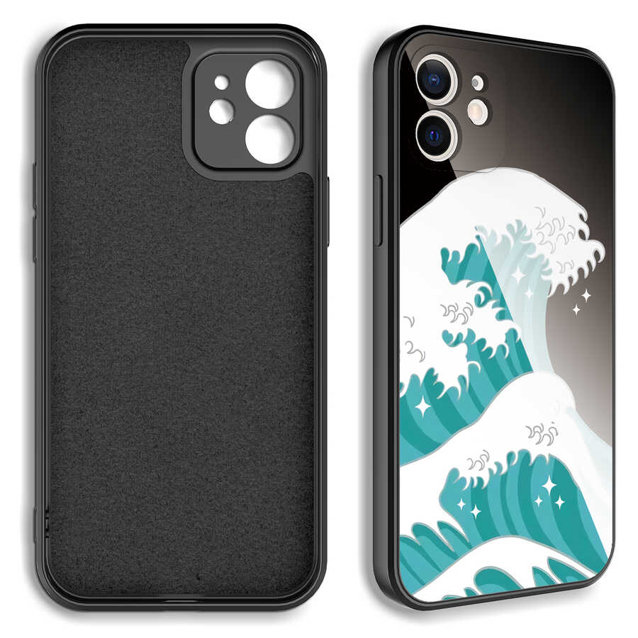 Apple iPhone 11 Uyumlu Kılıf Kamera Korumalı Desenli Sert Silikon Zore Epoksi Kapak - 1