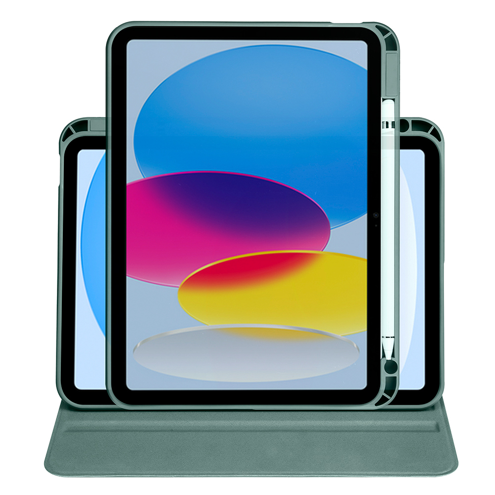 Apple iPad 10.9 2022 (10.Nesil) Uyumlu Kılıf Zore Termik Kalem Bölmeli Dönebilen Standlı Kılıf - 5