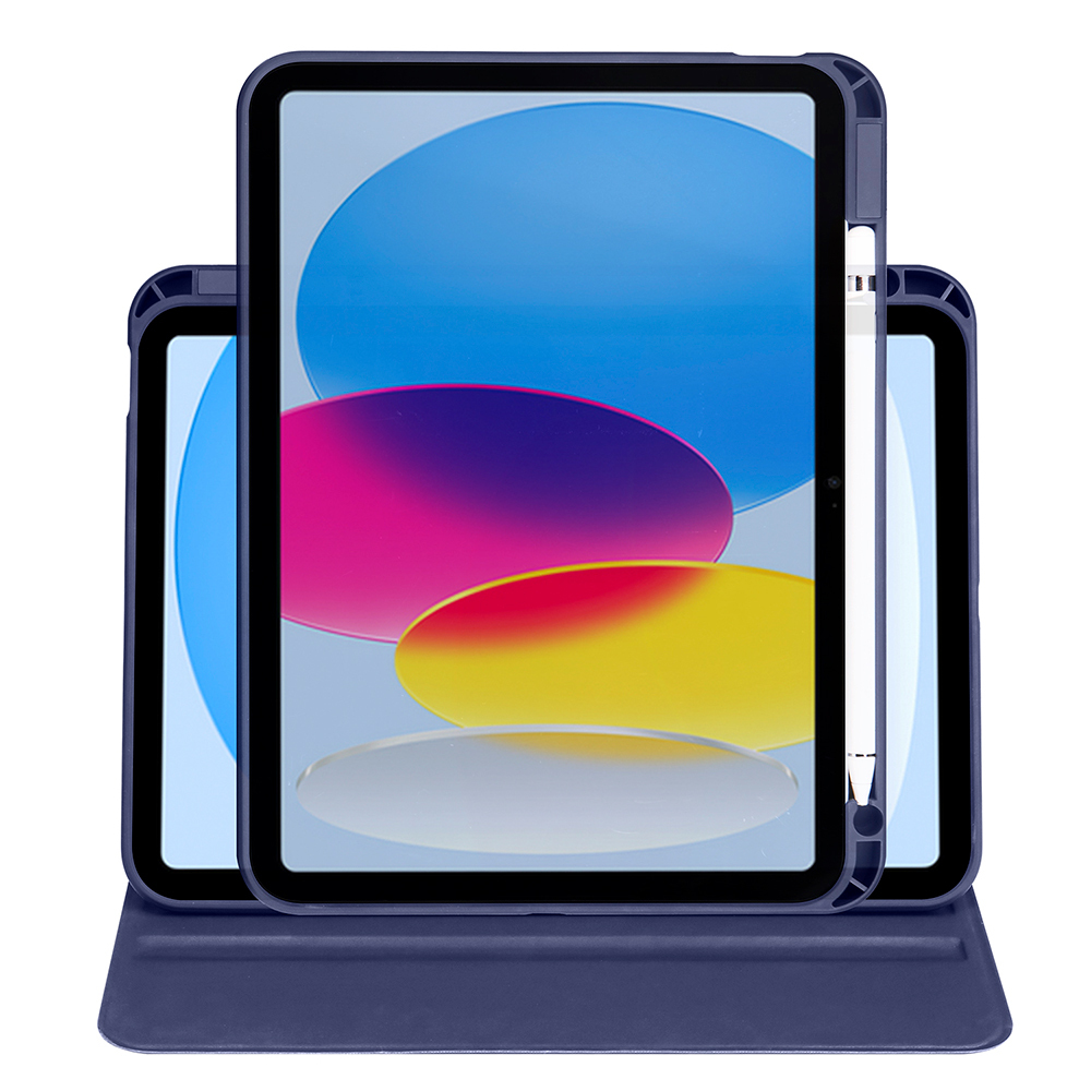 Apple iPad 10.9 2022 (10.Nesil) Uyumlu Kılıf Zore Termik Kalem Bölmeli Dönebilen Standlı Kılıf - 11